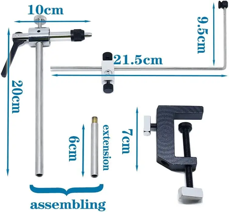 

360 ° Поворотные регулируемые тиски для ловли нахлыстом, практичный инструмент для завязывания мушек, усиленная крючок, прочные удобные снасти для ловли нахлыстом - горячая распродажа