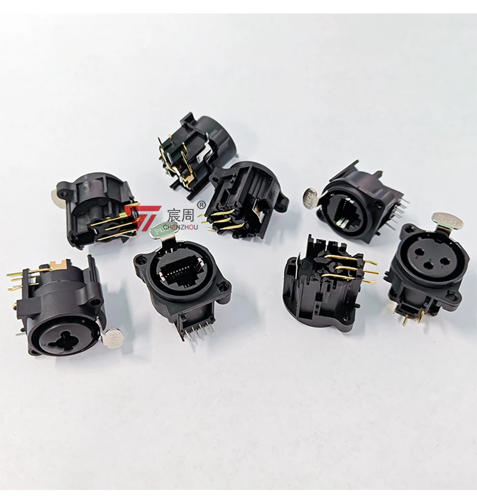 10 Stück 6,35 mm vergoldete XLR-Buchsensteckverbinder für die Panelmontage von Chassis-Steckverbindern von Mikrofon-/Mikrofon-/Audio-/Videosystemen – Detail 6