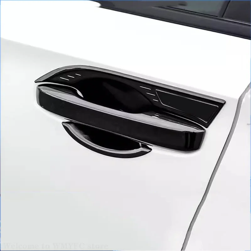 ABS Black Car Door Handle Cover Trim Door Bowl Protector Trim Sticker Fit For Honda Accord Hybrid Accessory 2023 2024