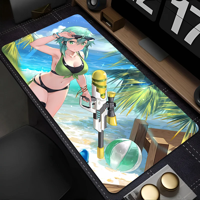 

Mousepad Laptop Mouse Pad Office PC Accessories HD Keyboard Pad Rubber Cup Mat Soft Mouse Mat Large S-sword Art Online Desk Mat