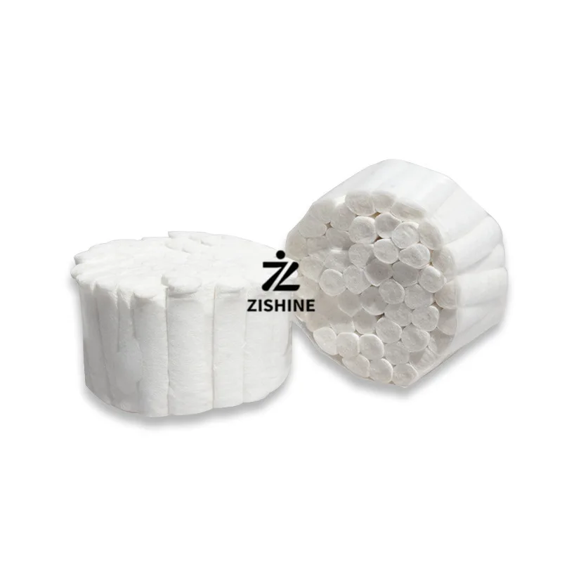 Dental Cotton Roll 40×65mm High Absorbent Disposable Hemostatic Cotton Strip Dentist Clinic Consumables for Saliva Absorption