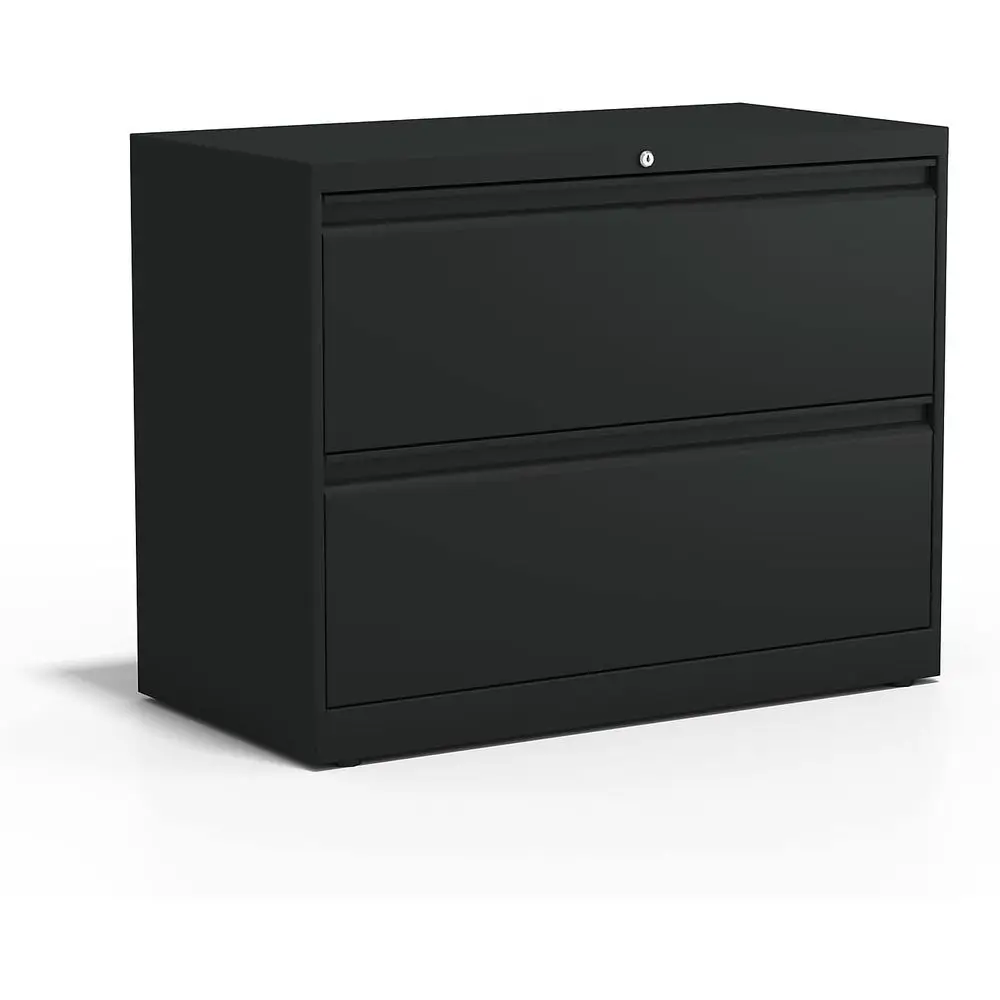 

36-Inch Wide 2-Drawer Lateral File Cabinet in Black