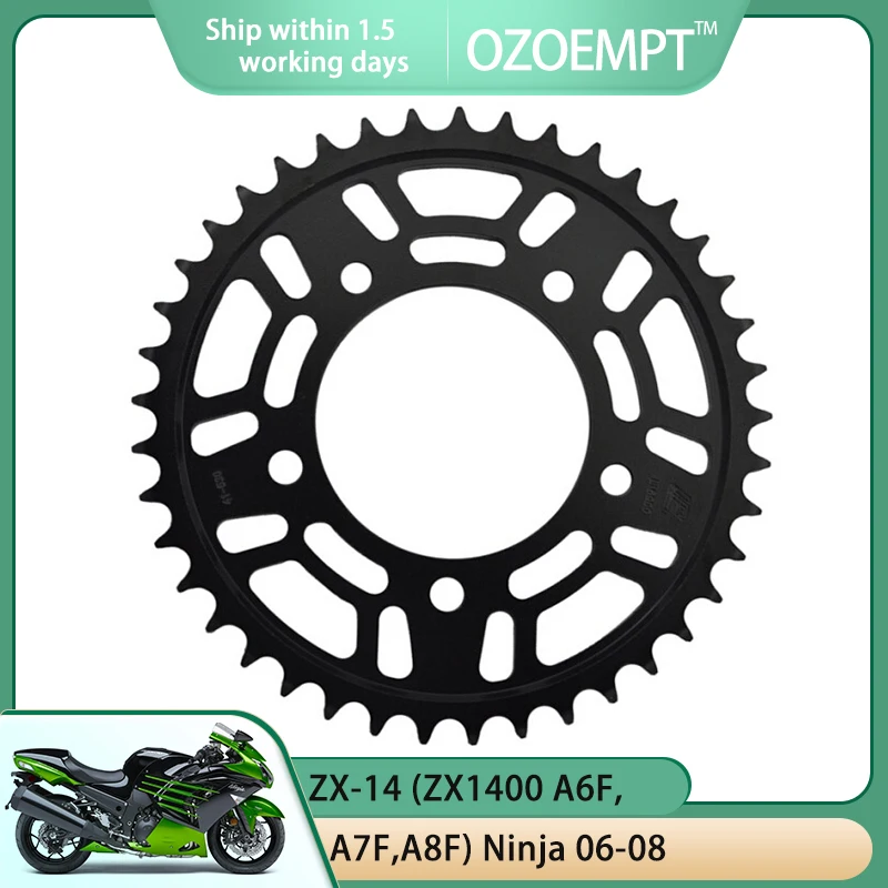 

OZOEMPT 530-41T Motorcycle Rear Sprocket Apply to ZX-14 (ZX1400 A6F,A7F,A8F,C9F,CAF,CBF) Ninja ZZR1400 B6F,B7F,D8F,D9F,DAF,DBF