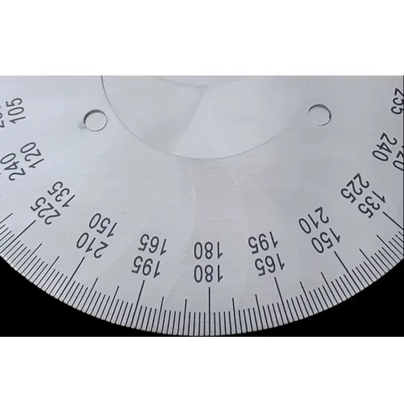 Suitable for Both Forward and Reverse Integrated Mechanical Identification Plates, Stainless Steel Protractor, 120x46x1, A030