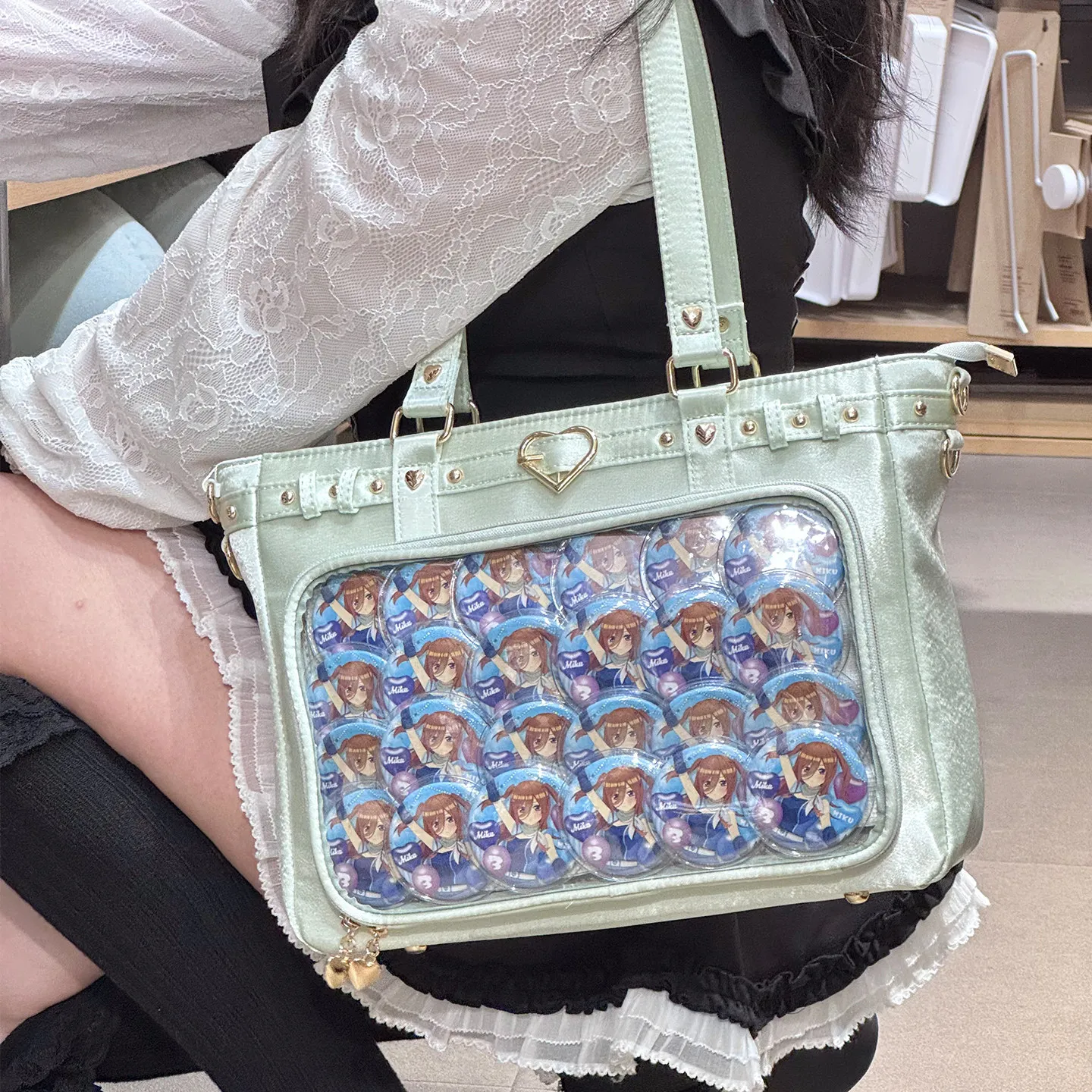 Square Ita Tote Bag Shoulder Crossbady Bags Large Capaci Bolsa Original Bolsos mujer Teenage Girls Bolsas Zipper Sac Femme