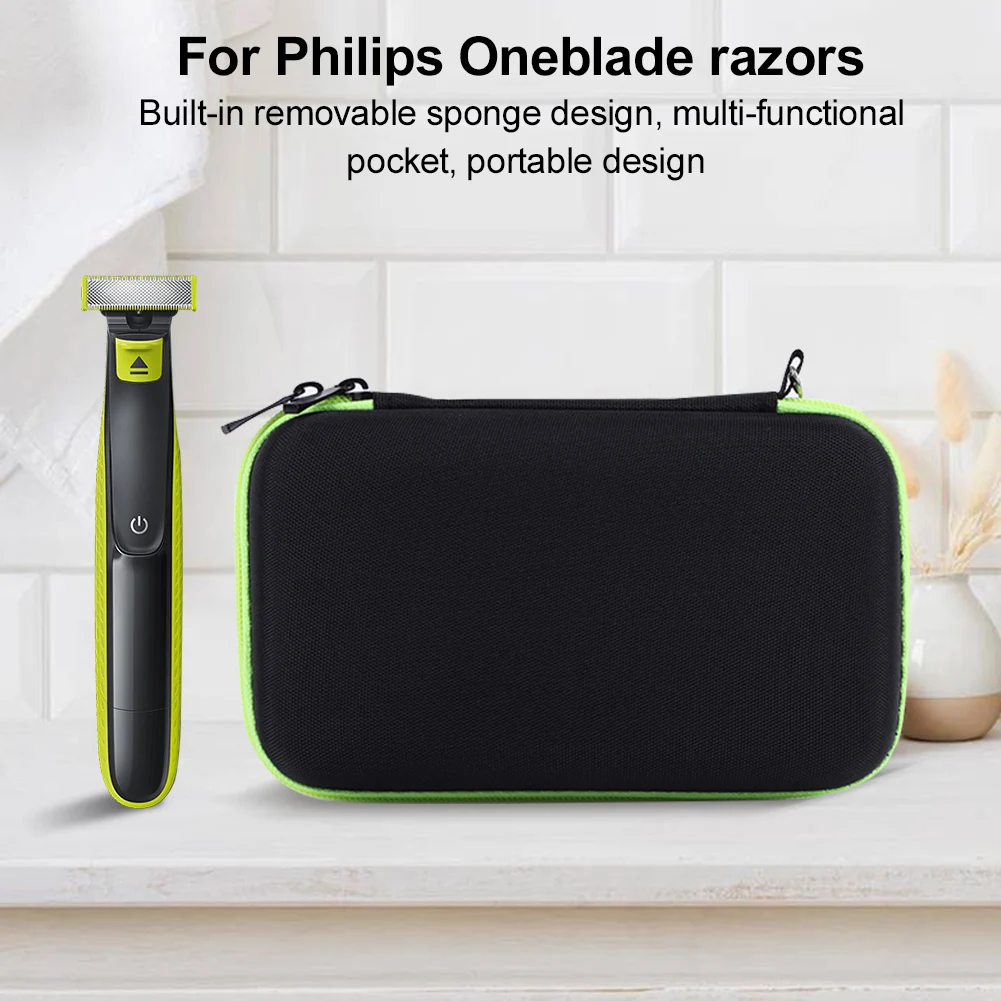 

Hard Travel Case Electric Trimmer Shaver Travel Case Cover Portable Storage Bag for OneBlade