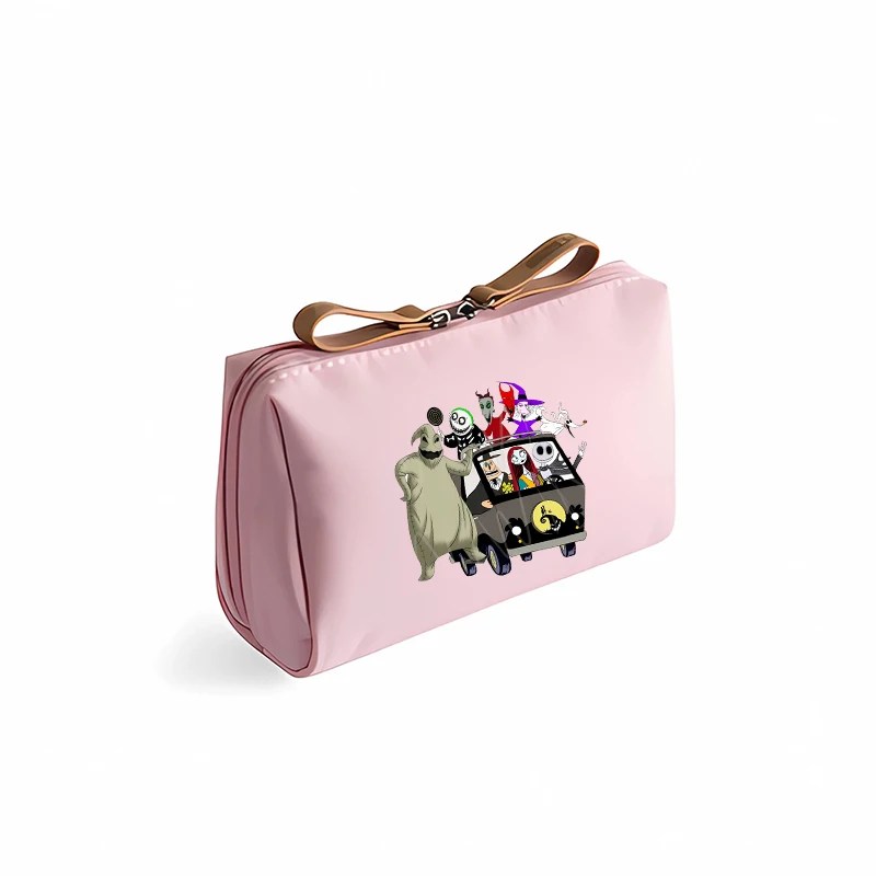 Disney-Trousse à cosmétiques L'Étrange Noël de Monsieur Jack pour femme et fille, sac de rangement portable pour maquillage, pièce de monnaie, cadeaux d'anniversaire, bureau, étudiant