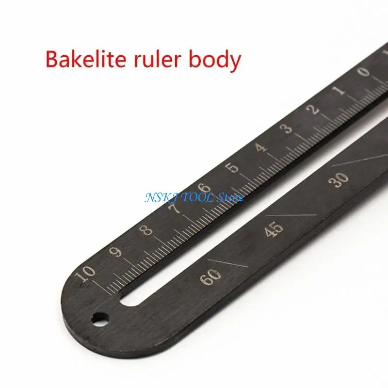 

L8RC Layout Gauge-Parallel Line Measuring T-square Multi-Function Ruler
