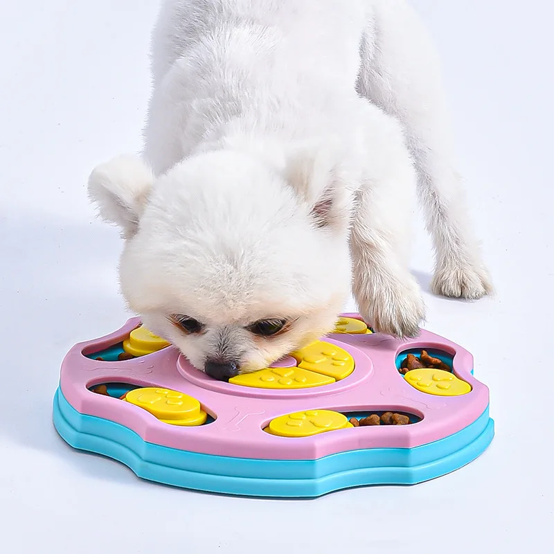 Dog Puzzle Toys Slow Feeder Pet Cat Dogs Training Game Interactive Increase Puppy Cat IQ Feeding Plates Slowly Eating Bowl