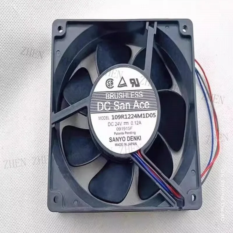 

Y ДЛЯ SANYO 109R1224M1D05 DC24V 0.12A 120*120*38MM 3-проводной инверторный охлаждающий вентилятор