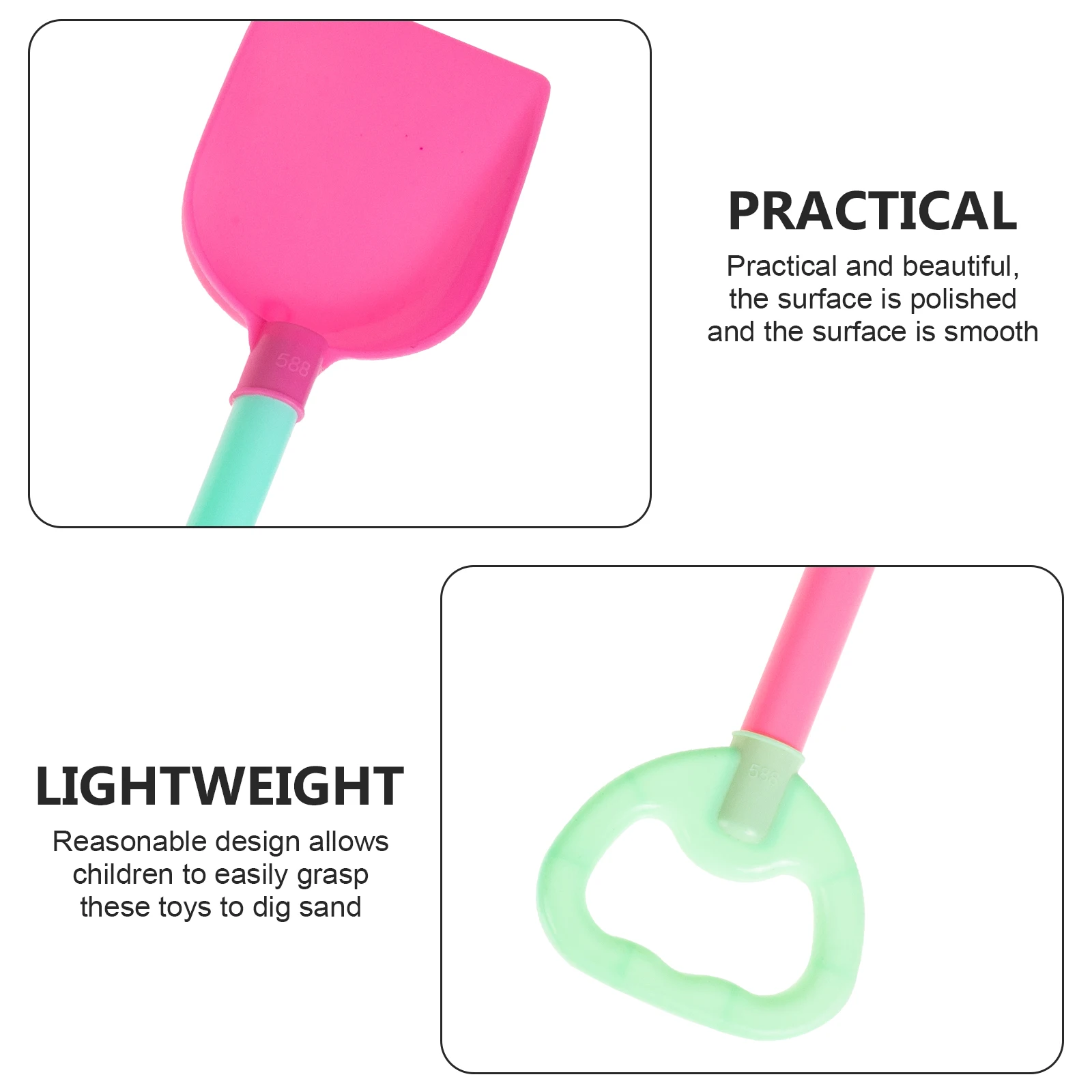 8 stuks kinderen spelen zandschep ouder-kind strand speelgoed lichtgewicht ABS leuk kleurrijk veilig voor kinderen zwembad verjaardag voor kinderen