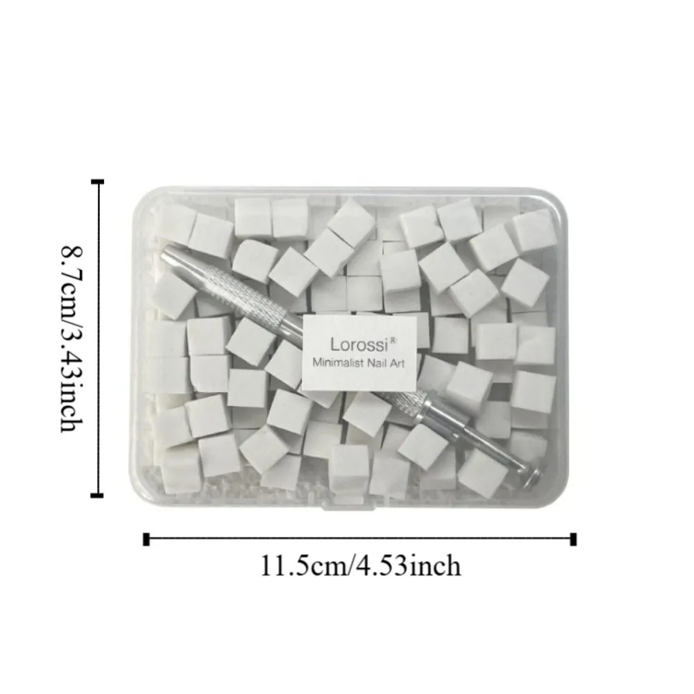 200Pcs Färbung Stanzen Gradienten Nagel Schwamm Set Weichen Platz DIY Maniküre Make-Up Schwamm Nagel Pflege Hohe Rebound