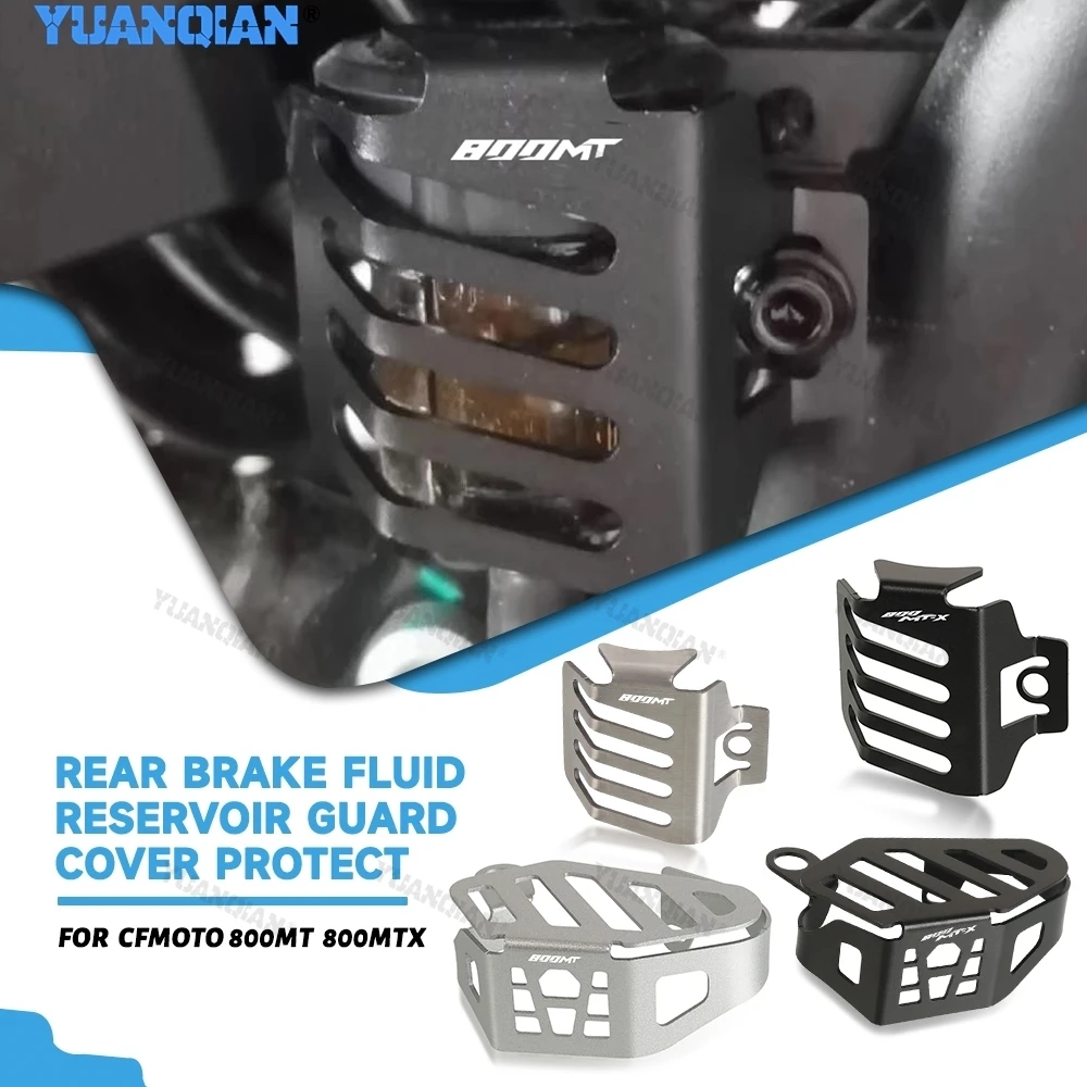 

For CFMOTO CF800MT CF 800MT 800 2021-2026 Motorcycle Front Brake Caliper Guard & Rear Brake Fluid Reservoir Guard Cover Protect