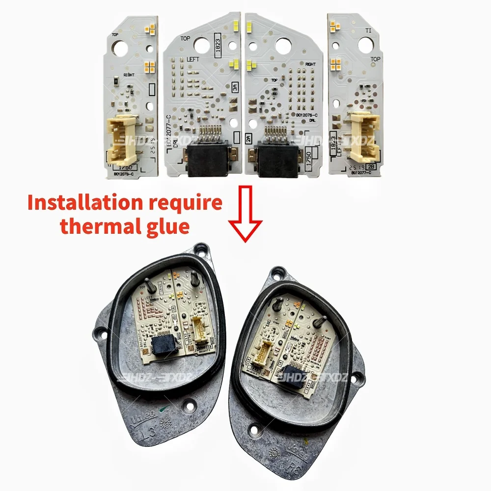 NEW DRL LED Boards Light Source For SEAT Ateca Cupra 2016-2019 Headlight Daytime Runing Lights Module White Angel Eye 575941475