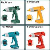 100W Cordless Hot Melt Glue Gun Anti-scald Rechargeable with Glue Sticks DIY Tool For Makita/Dewalt/Milwaukee/Bosch 18V Battery