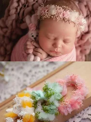 Fotografia Props para recém-nascido Baby Girl, Bebe Headband, Flower Hair Acessórios