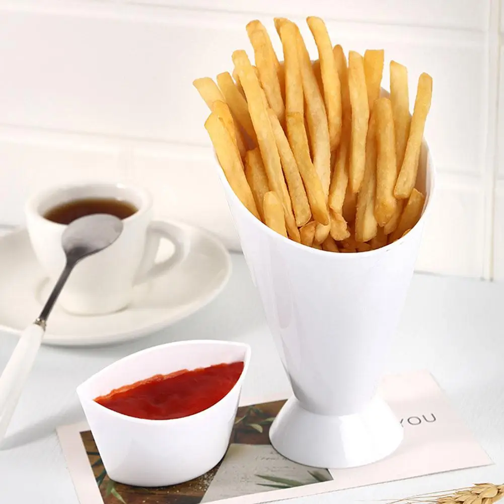French Fries Cup PP Slanted Mouth Cup Customized Egg Waffle Kanto Boiled Packaged Box Skewered Ice Cream PP salad bowl