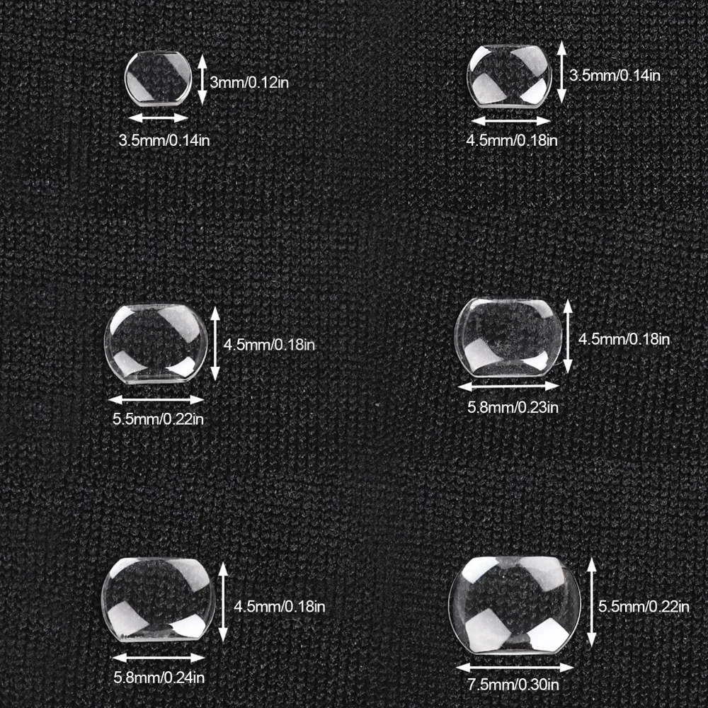 6 قطعة مجموعة عدسة محدبة عدسة مكبرة الساعاتي اكسسوارات المحمولة مكبرة محدبة ساعة أجزاء ساعة أجزاء أداة