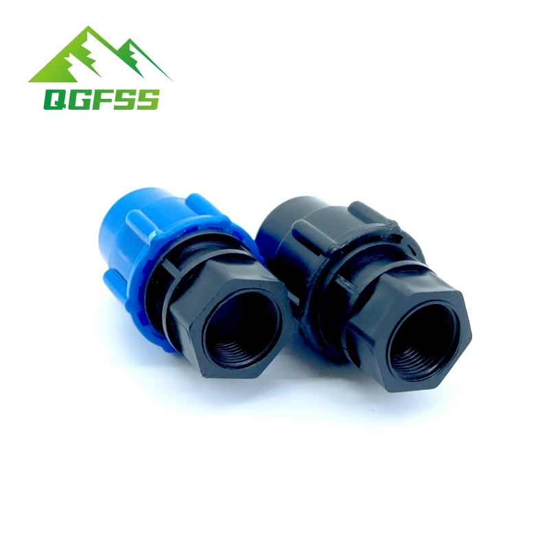 Plastic PE Tap Water Irrigation Water Pipe Quick Connector Female  Thread to Pipe 20mm 25mm 32mm 40mm 50mm 63mm