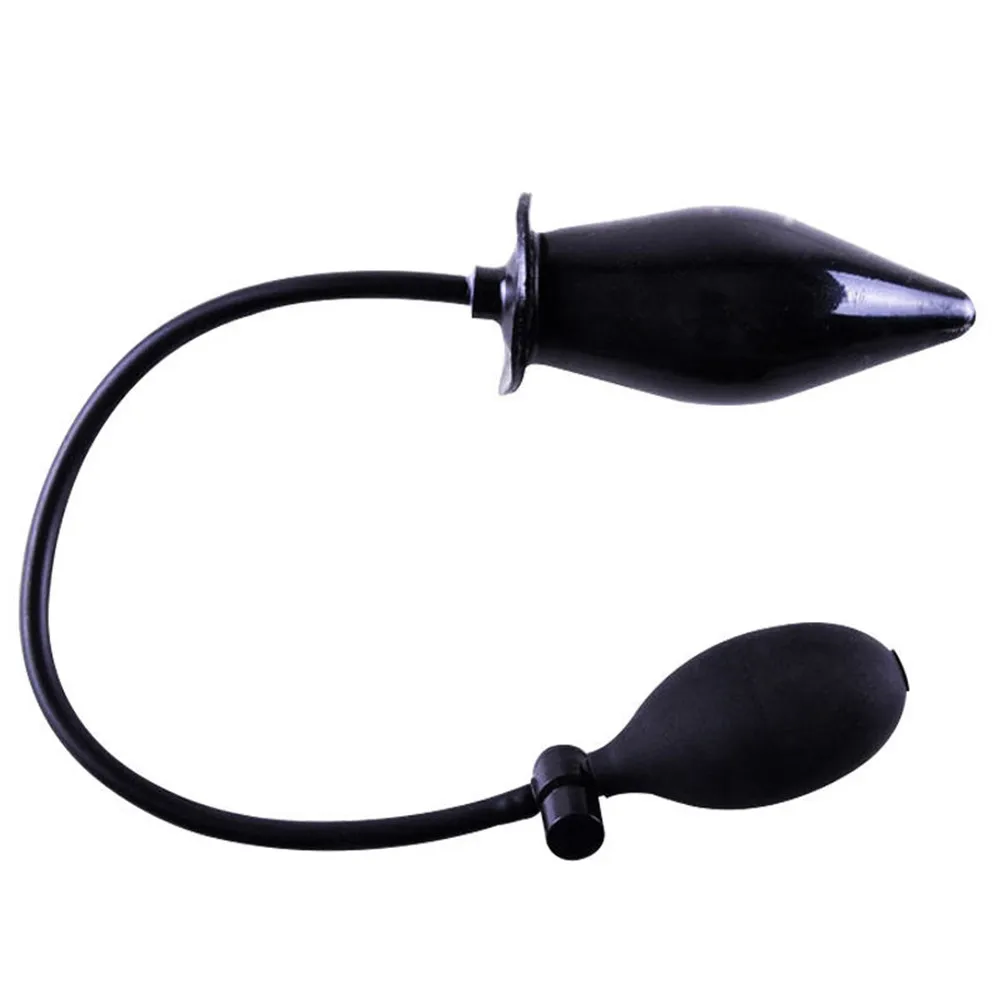 1PCS Party Favor Inflatable Air Bag Backyard Massager Black Silicone Passionate Supplies for Couple Gift