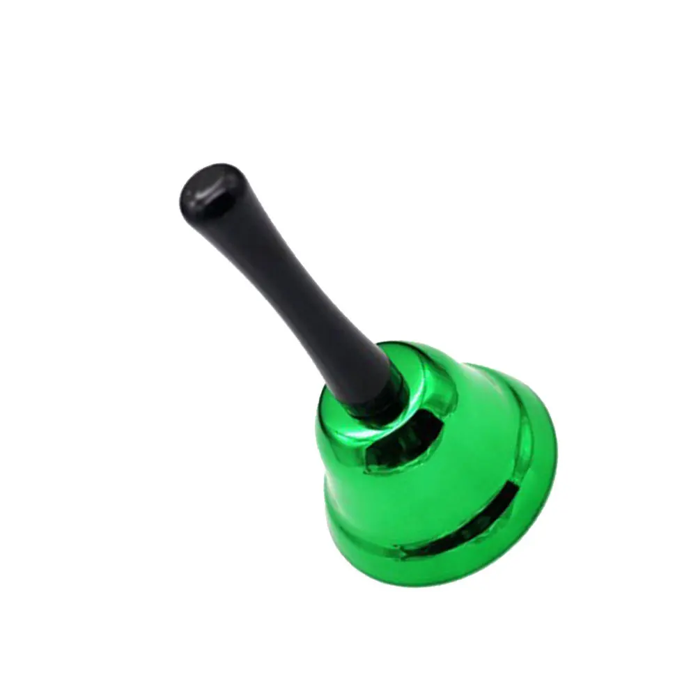 هزة Handbell آلة موسيقية كرنك معدني جرس رنين للأطفال البالغين المنزل مدرسة حفلة مهرجان هدية ضوء الحديد قوي سهل