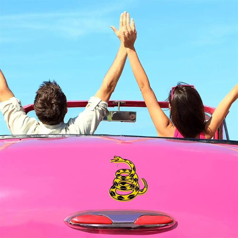 Don't Tread On Me pegatinas de serpiente de cascabel con bandera de Gadsden/calcomanías para vehículos, automóviles, motocicletas, camiones, pegatinas y calcomanías para parachoques