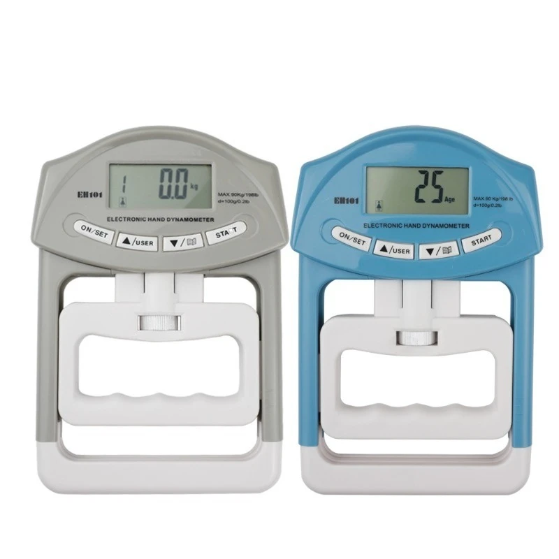 Adjustable Electronic Hand Grip Dynamometer Digital Grip Strength Tester for Fitness Training and School Sports Exam