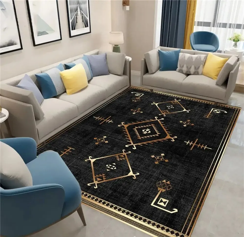 Moroccan Bohemian style Carpet Living Room Sofa Bedroom Entrance Door Mat Non-Slip Cartoon Kawaii Home Decoration Girl Child Rug