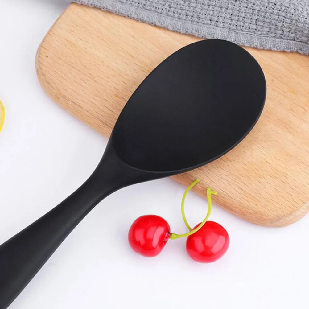 

2pcs Silicone Rice Spoon Scoops Paddle Ergonomic Handle Easy Clean Kitchen Tool Home Hotel Restaurant Wear Resistant