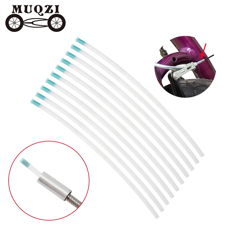 MUQZI 10PCS MTB Road Bike V Brake Noodle Cable Guide Pipe Oil Injection Inner Pipe Tube Bend Pipe Internal Replacement Tube