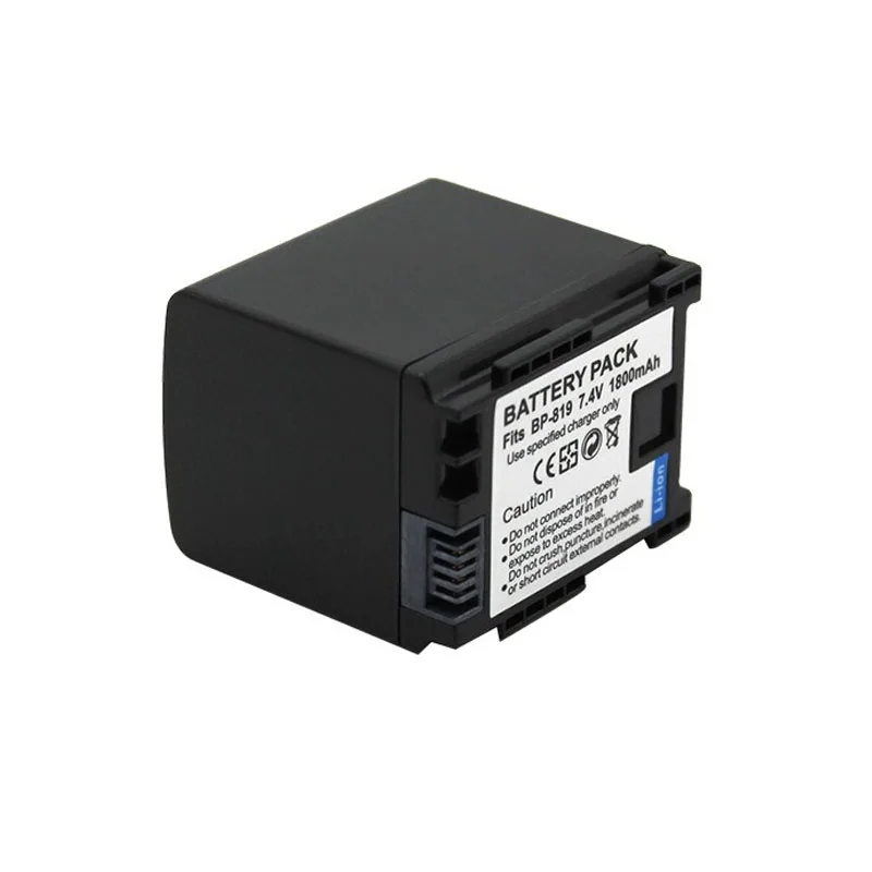 BP-819 BP 819 Battery for Canon BP-819 HG20 FS22 FS20 FS30 HF100E HS100/10 HF100 HF200 HG21 HF11 M30 M31 FS100 FS200 7.4V 1800mA