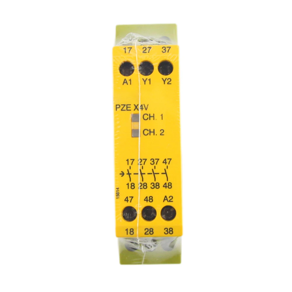 Untuk Modul Relai Pengaman Pilz 774581 PZE X4V 1/24VDC dalam Kotak