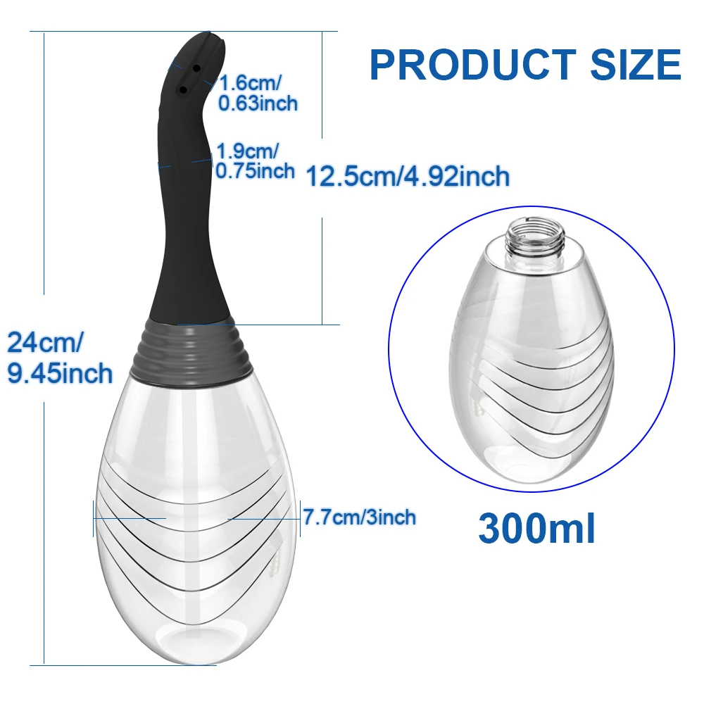 Adult Toys Cleaning Devices Masturbator Anal Shower Vagina Cleaner Douche Anal Cleaner for Men Women Enema Bulb Adult Sexy Toys view 3