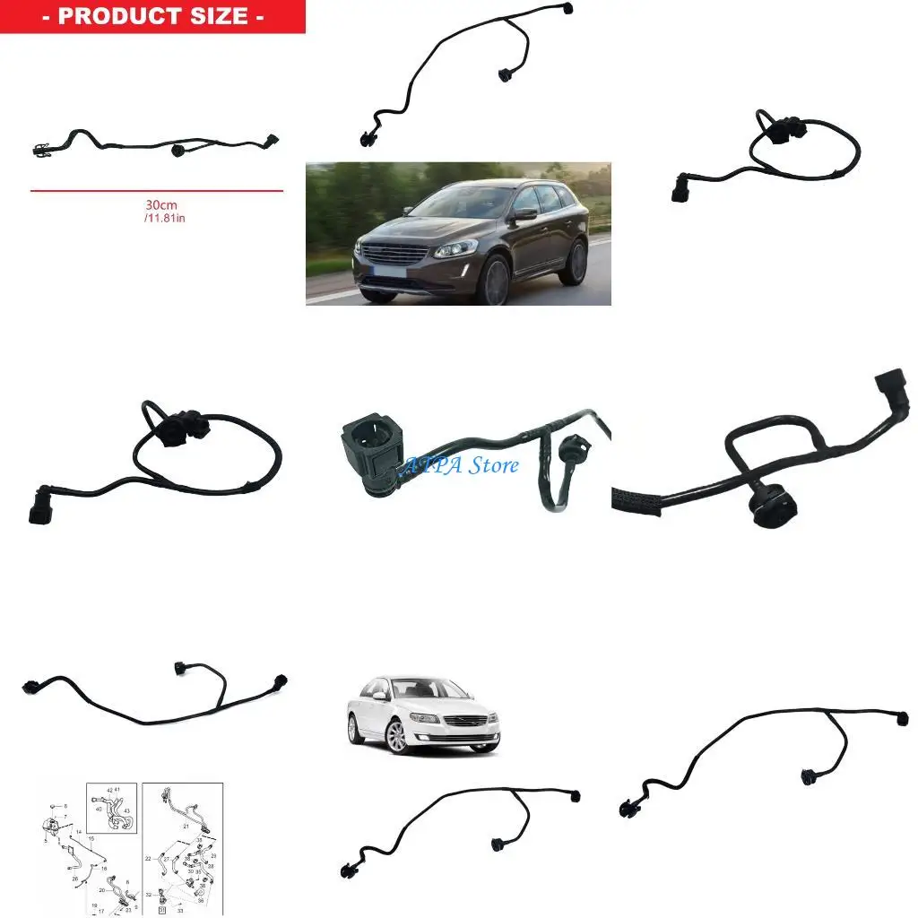 

U13C High Efficiency Radiator Coolant Hose for XC90, V90, S90 2017-2021 Replace 32138231 Radiator Upper Hose