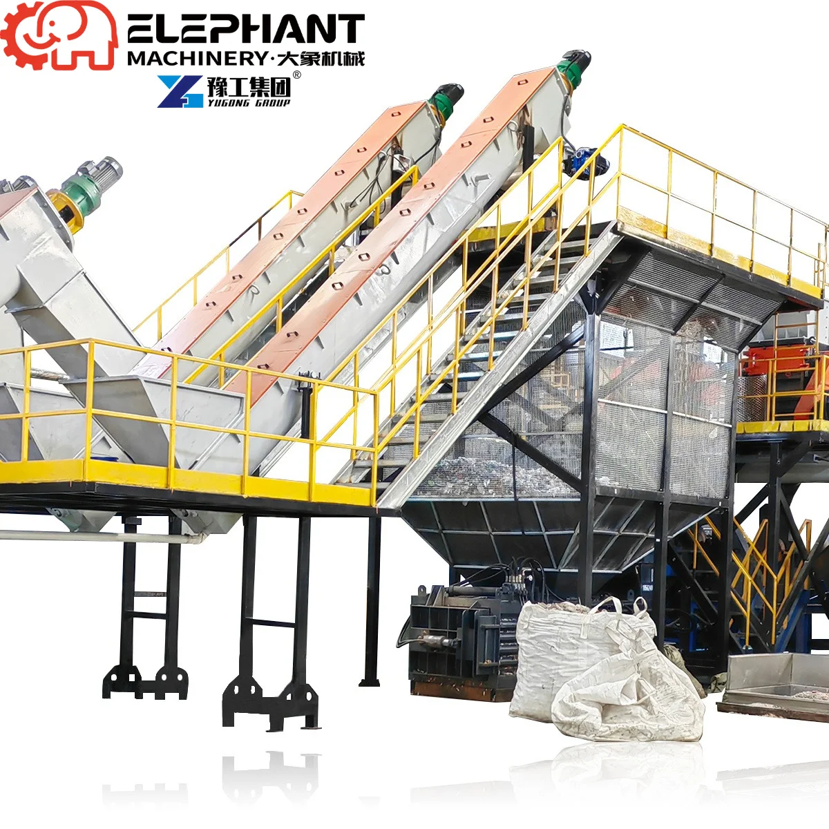 Stable Complete Automatic Plastic Recycling Line Wide Range of Waste Plastic Raw Material Processing