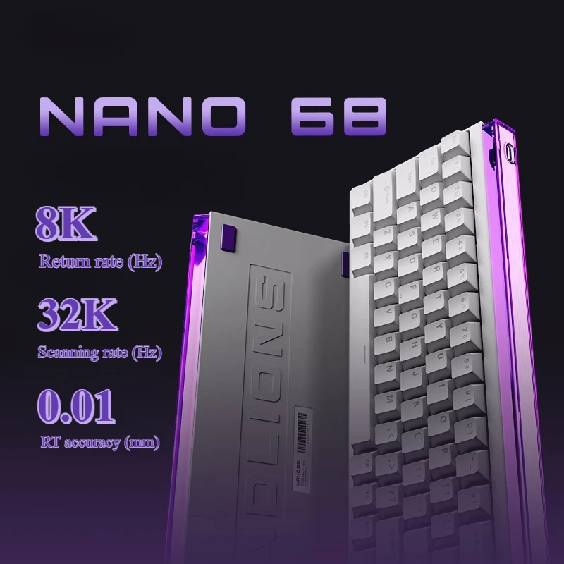 

8000HZ RT 0.01mm DSK MT Gamer Esports Keyboard Madlions NANO68 PRO Gaming Wired Mechanical Keyboard Magnetic Switch RGB Hotswap