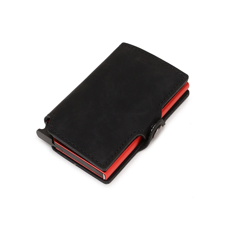 Anti Rfid Credit Card Holder Men Wallet Metal Smart Slim Thin Wallet Bank Credit Cardholder Case