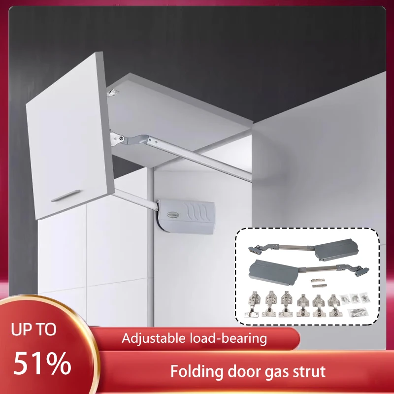

Cabinet Folding Door Support Rod Kitchen Cabinet Hydraulic Buffer Gas Spring Double Door Random Stop Pneumatic Rod