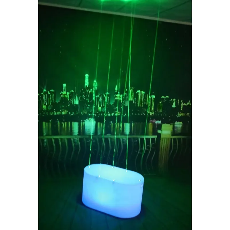 Newest Cheap Portable Plastic Remote Control LED Oval Laser Dance Floor Stage Lights