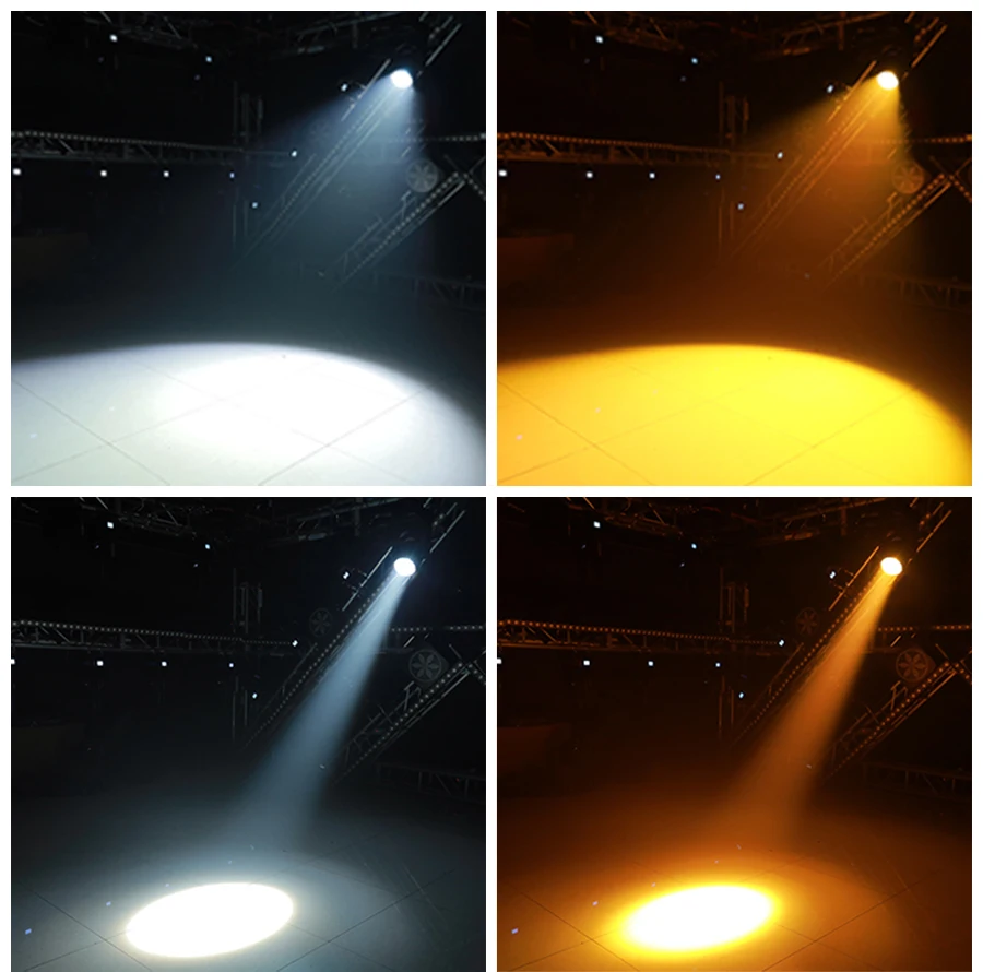 LED PAR-Scheinwerfer COB 200W Linear Zoom Spotlights Wash Lights mit Flügeln Warmweiß (3000K) & Kaltweiß (5700K) Bühnenlicht DMX – Detail 12