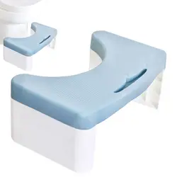 Toilet Foot Stool Poop Stool With Mobile Phone Slot Portable Toilet Foot Stool Anti-slip Squatting Toilet Potty Step Stool Poop