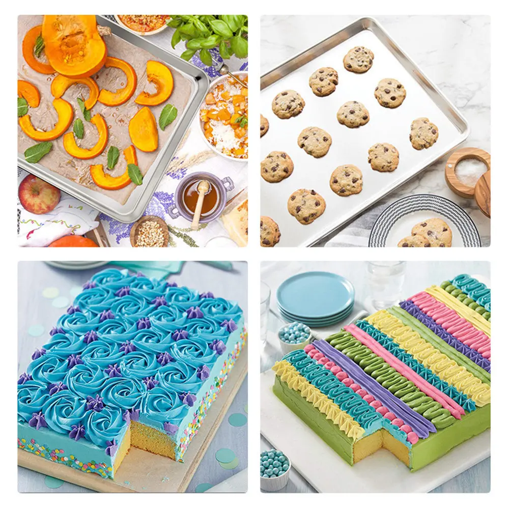 Bandeja Rectangular de Acero Inoxidable de 10 Pulgadas para Cocinar al Vapor, para Arroz, Fideos, Vermicelli, Platos, Uso en Fiestas y Catering