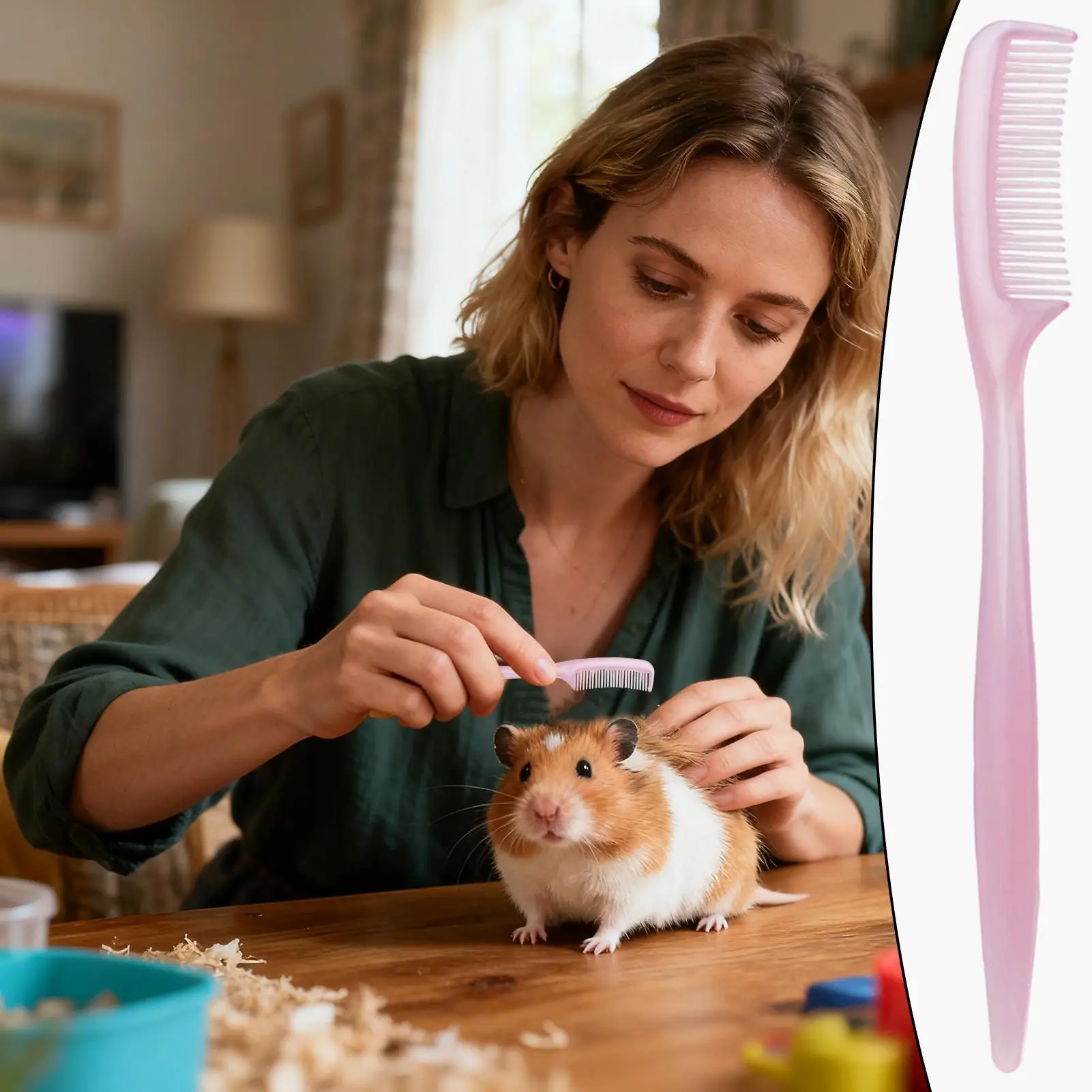 

Щетка для ухода за кроликом, 10 шт., инструмент для ухода за шерстью мелких животных, средства для чистки хомяков для крошечных домашних животных, хорьков, домашнее пальто