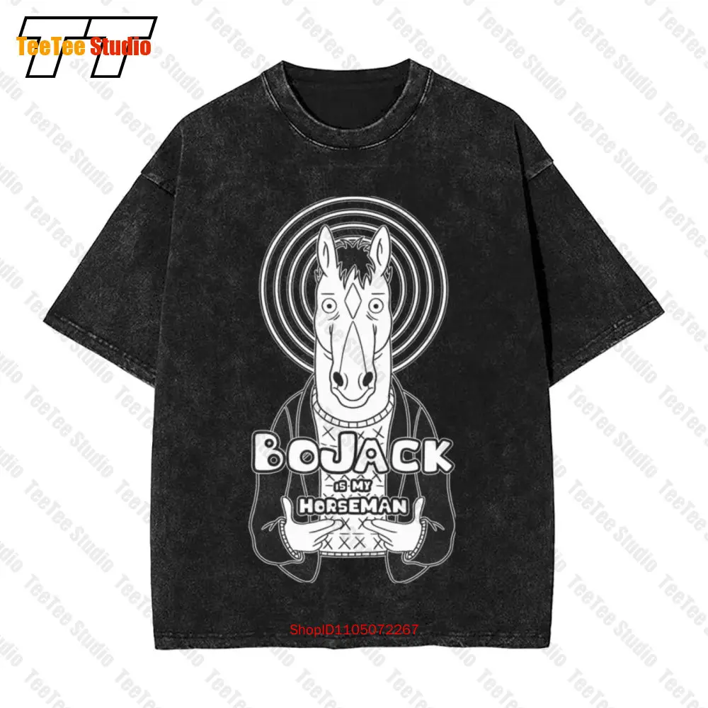 

Bojack Is My Horseman Horsin Around Cartoon Funny Movie Black Vintage Oversized T-Shirt S 6Xl 355H