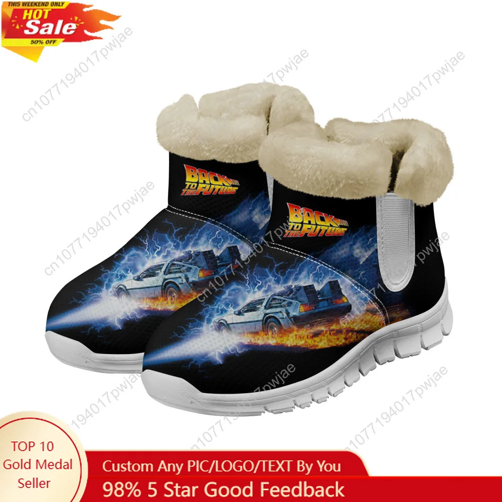 

Back to The Futures Science Fiction Movies Snow Boots Mens Womens Warm shoes lightweight casual boots Shoes Outdoor Sports Shoes