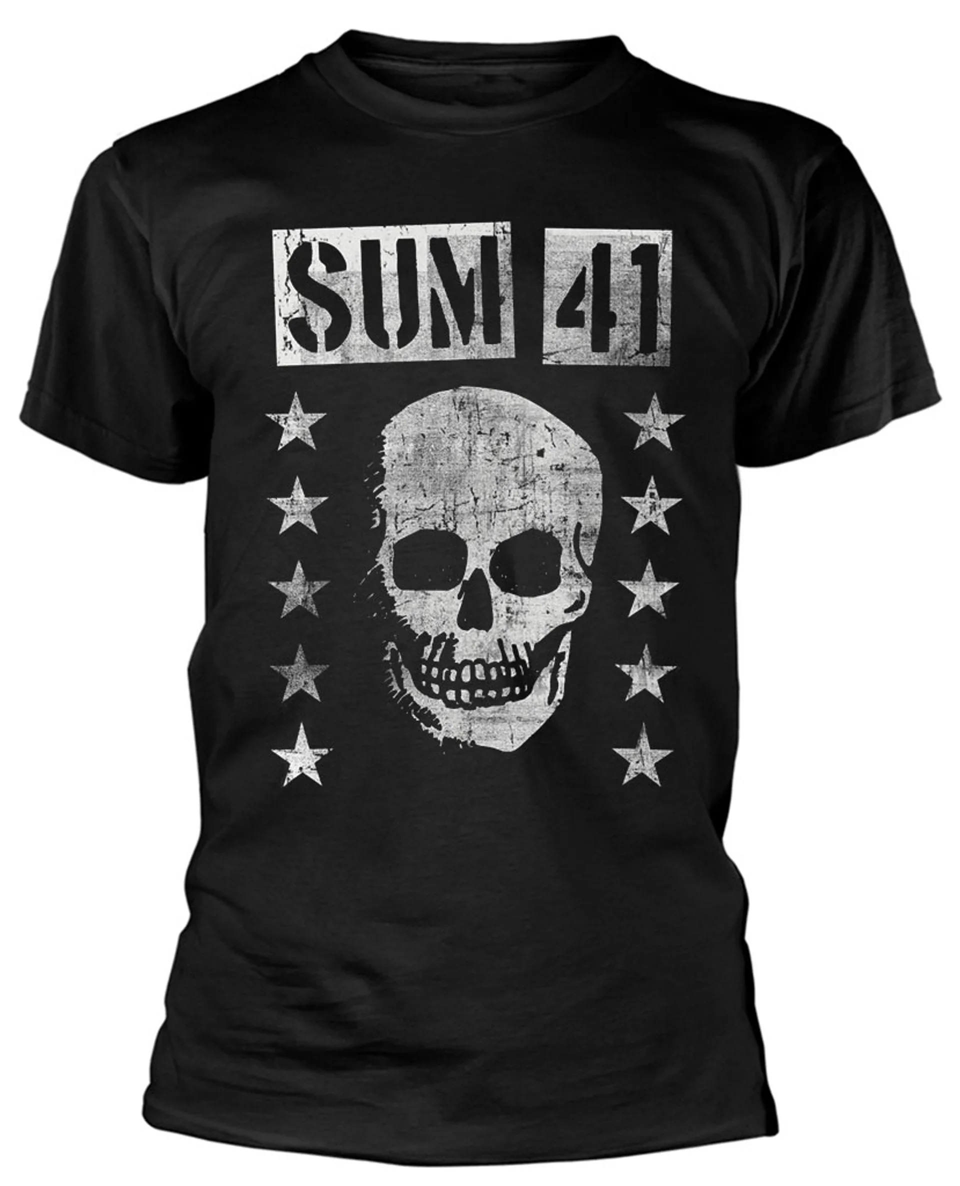

Sum 41 Grinning Skull T-Shirt Men Women Cotton Tees Short Sleeve Brand T-shirt Vintage Hip Hop Y2k Tops Summer Men's T-shirt