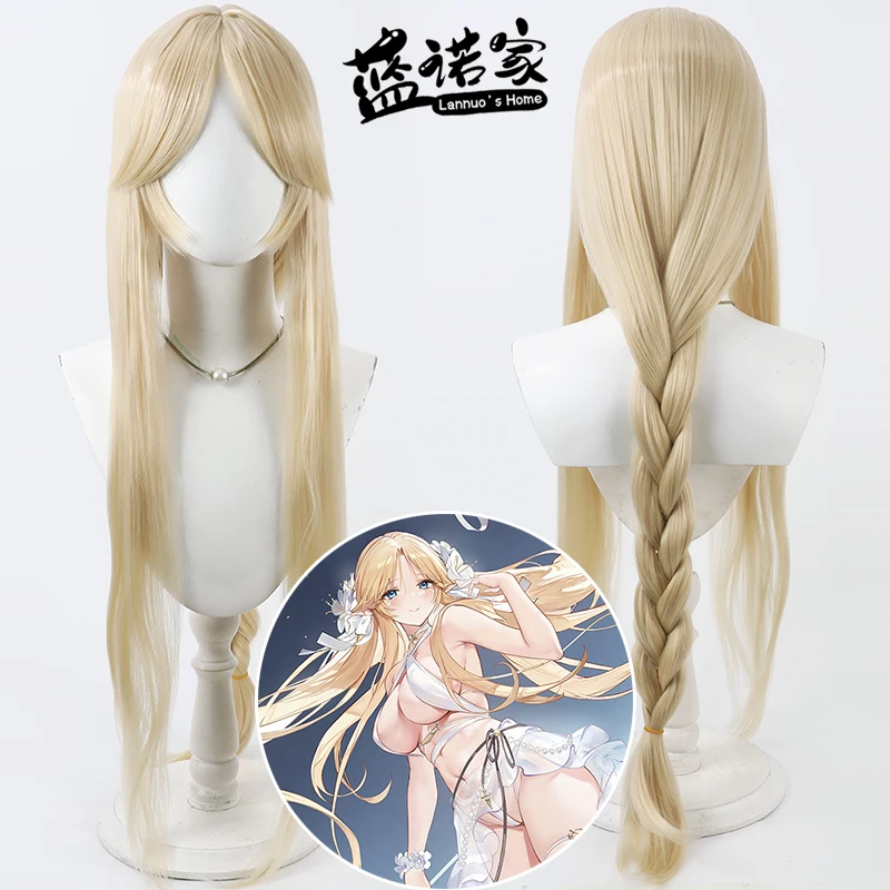 

Аниме Azur Lane FFNF Brest Cos Косплей Парик Хэллоуин Карнавал Реквизит для вечеринки Синтетические волосы Термостойкое волокно + Кепка для парика