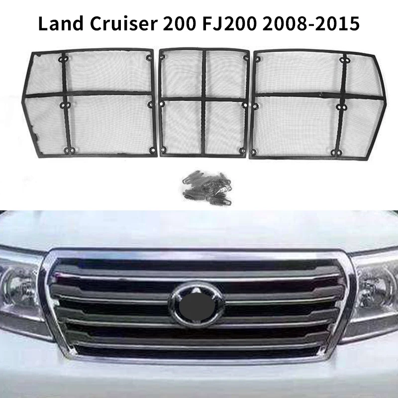 

New-for Toyota Land Cruiser 200 LC200 FJ200 2008-2015 Car Insect Screening Mesh Front Grille Insert Neting