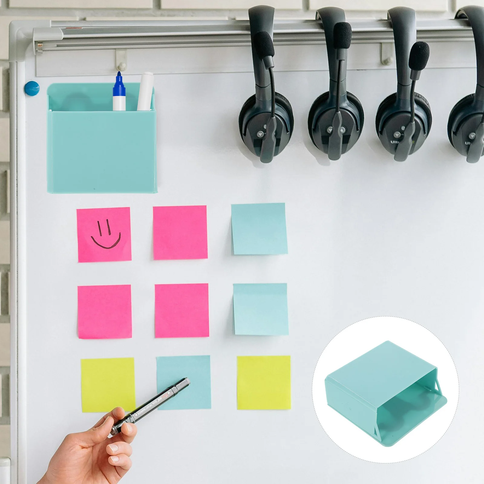 

4Pcs Stationery Holder Suction Cup ABS Organizer for Whiteboard Marker Pencil Desk Storage Dry Erase Marker Holder