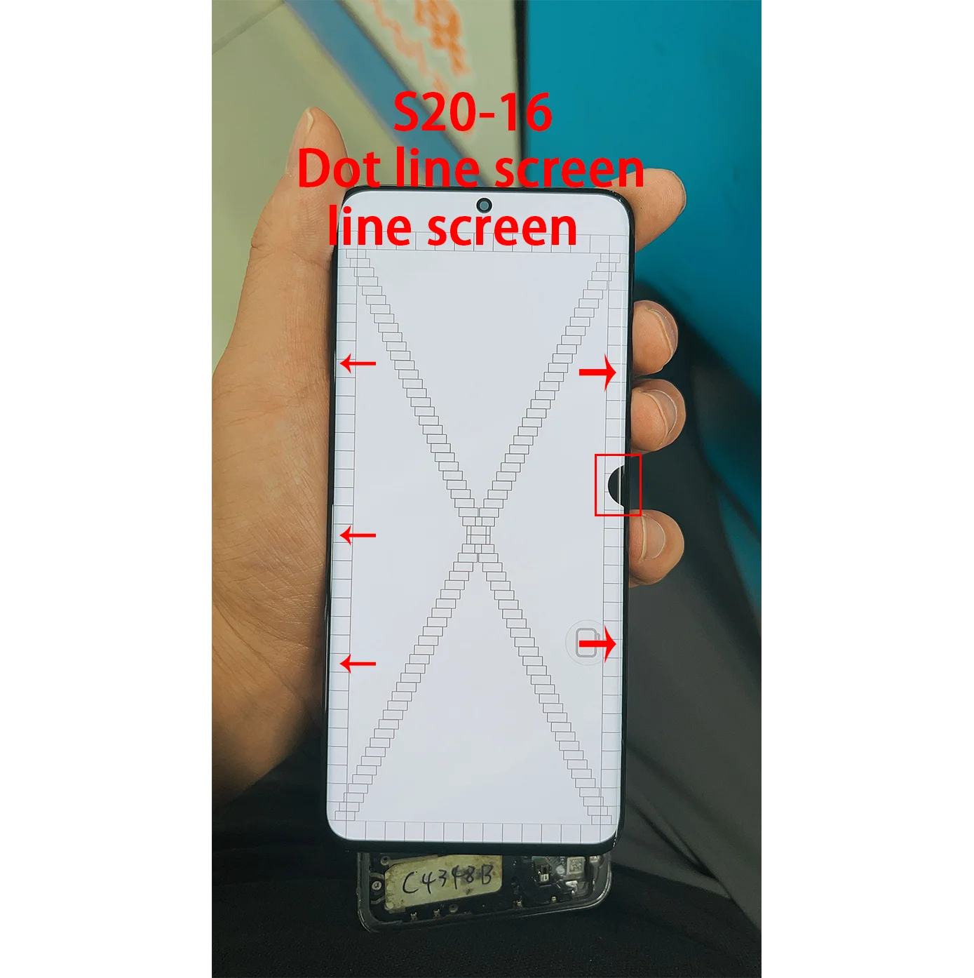 For Samsung S20 LCD Dead pixel Line burn Display Touch Screen Digitizer Burn shadows No Fra for SM-G981B SM-G981F LCD parts